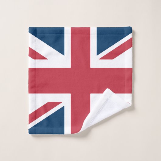 The Union Jack British Flag Bad Handdoek (Wasdoekje)