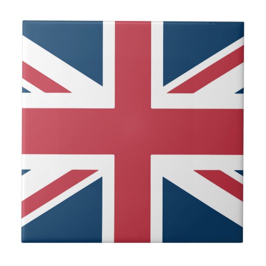 The Union Jack British Flag Ceramic Tile Tegeltje (Voorkant)