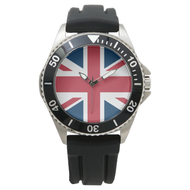The Union Jack British Flag Horloge (Voorkant)