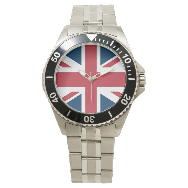 The Union Jack British Flag Horloge (Voorkant)