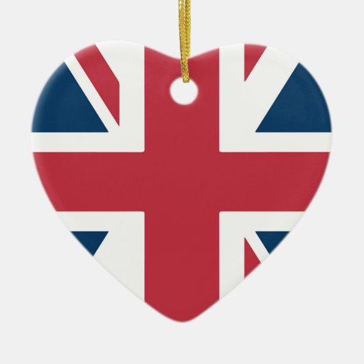 The Union Jack British Flag Keramisch Ornament (Voorkant)