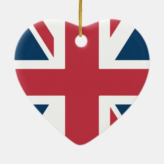 The Union Jack British Flag Keramisch Ornament (Achterkant)