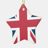 The Union Jack British Flag Keramisch Ornament (Links)