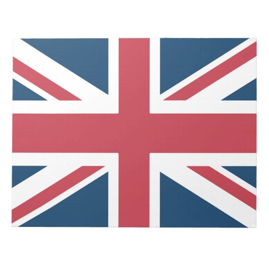The Union Jack British Flag Notitieblok (Voorkant)