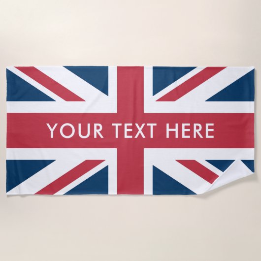 The Union Jack British Flag Strandlaken (Voorkant)
