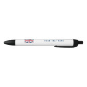 The Union Jack British Flag Zwarte Inkt Pen (Bodem)