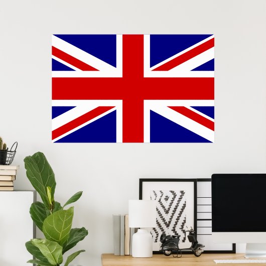 The Union Jack Flag Poster (Thuiskantoor)