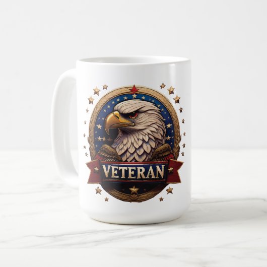 The United States Military Bold Eagle "Retired" Koffiemok (Voorkant links)