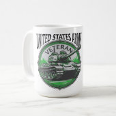 The United States Military Tank "Retired" Koffiemok (Voorkant links)