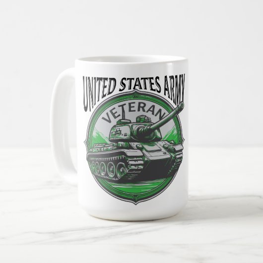 The United States Military Tank "Retired" Koffiemok (Voorkant links)