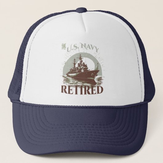 The United States Navy Retired Trucker Pet (Voorkant)