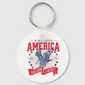 The United States of America - Freedom & Liberty Sleutelhanger