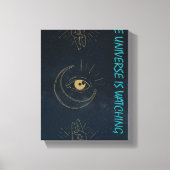 The Universe Is Watching – Mystical Design Canvas Afdruk (Voorkant)