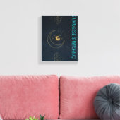 The Universe Is Watching – Mystical Design Canvas Afdruk (Insitu (Woonkamer))