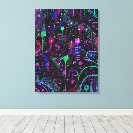 The Universe is Wide Canvas Afdruk (Insitu (Houten vloer))