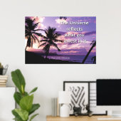 "The Universe"Positive Quotation Wall art & Poster (Thuiskantoor)
