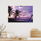 "The Universe"Positive Quotation Wall art & Poster (Keuken)