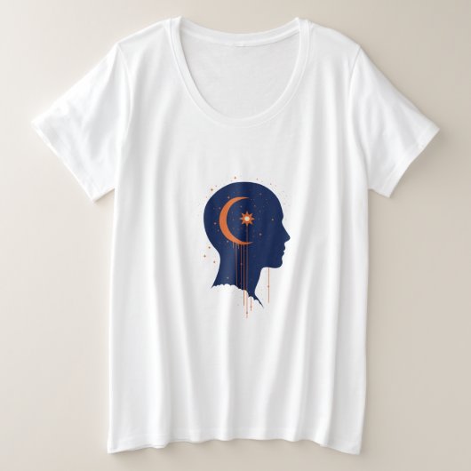 The Universe Within Grote Maat T-shirt (Design voorkant)