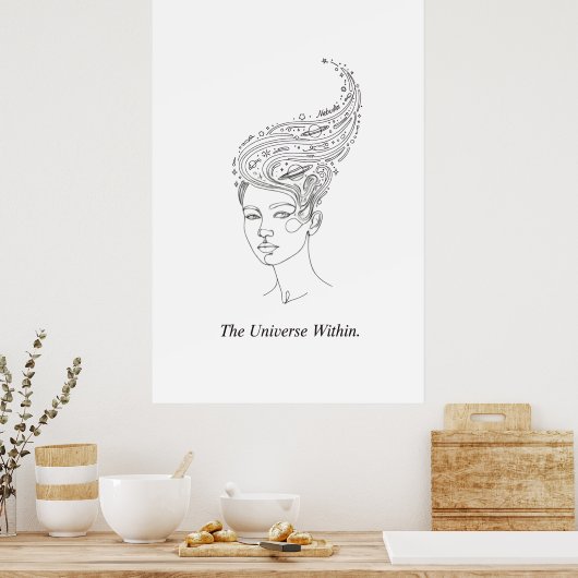 The Universe Within Minimalist Poster - Celestial  (Keuken)