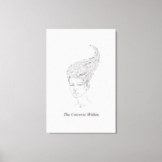 The Universe Within Minimalist Stretched Canvas Pr Afdruk (Voorkant)