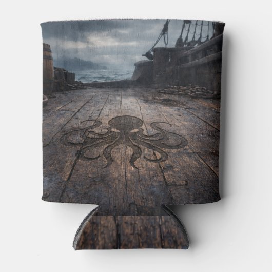 The Unmanned Deck — Pirate Ship Scene Blikjeskoeler (Voorkant)