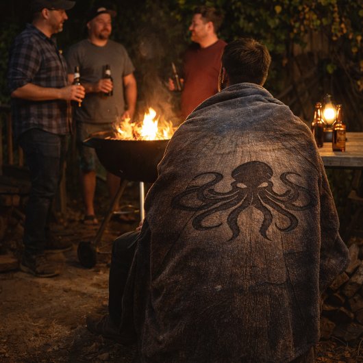 The Unmanned Deck — Pirate Ship Scene Fleece Deken