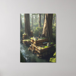 The Unreal Estate PR-T26 Redwood water Commune Canvas Afdruk