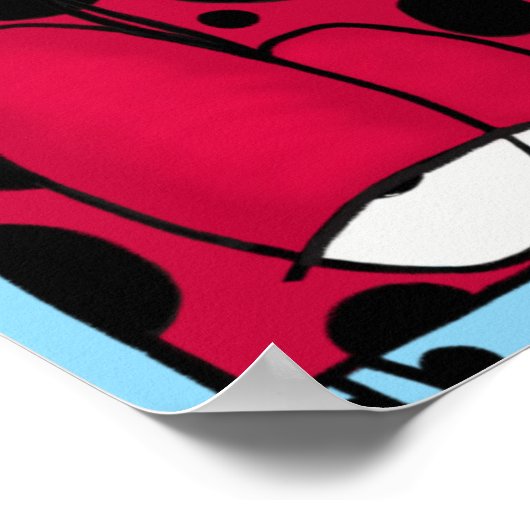 The Unrequited Love Ladybug Illustration Poster (Hoek)