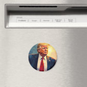 The Unyielding Icon: A Symbolic Portrait of Donald Magneet (Insitu (Vaatwasser))