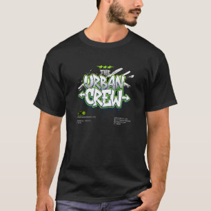 The Urban Crew Groene Graffiti Streetwear T-shirt