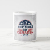 The US Independence Day coffee mug  2025 Grote Koffiekop (Voorkant)