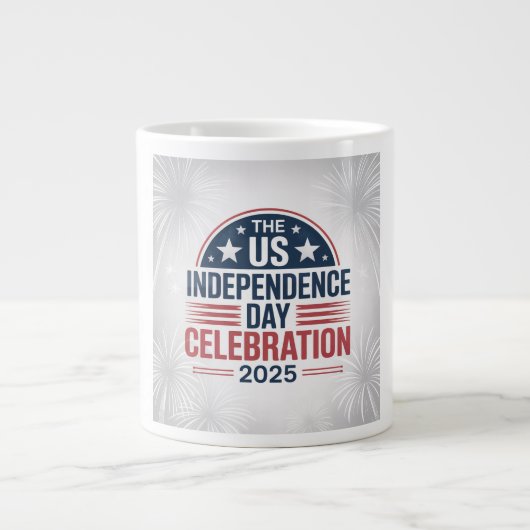The US Independence Day coffee mug  2025 Grote Koffiekop (Voorkant)