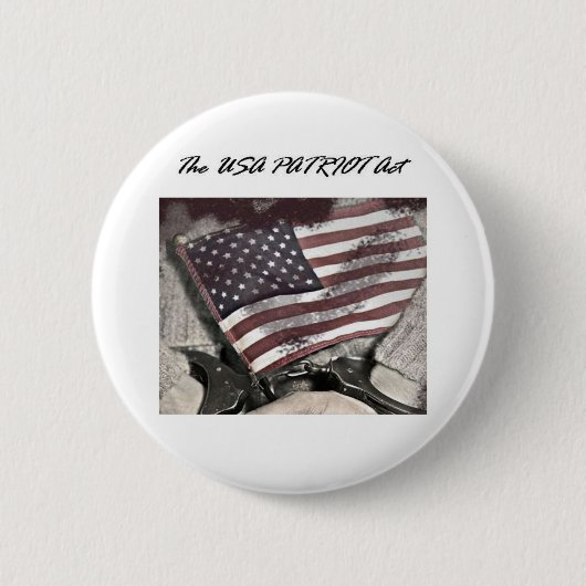 The USA Patriot Act Ronde Button 5,7 Cm (Voorkant)