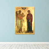 The Ustiug Annunciation, c.1130-40 (tempera on pan Canvas Afdruk (Insitu (Houten vloer))