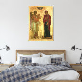 The Ustiug Annunciation, c.1130-40 (tempera on pan Canvas Afdruk (Insitu (Slaapkamer))