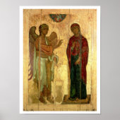 The Ustiug Annunciation, c.1130-40 (tempera on pan Poster (Voorkant)