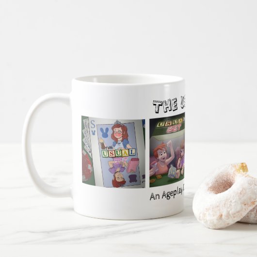 The Usual Bet 4 Art Mug  Koffiemok (Met donut)