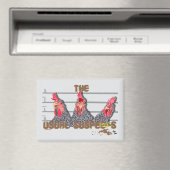 The usual CHICKEN suspects—Barred Rock Hens Magneet (Insitu (Vaatwasser))