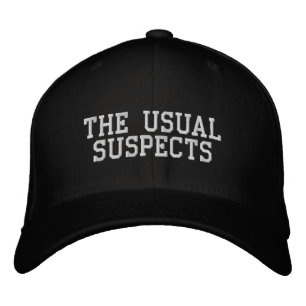 'The Usual Suspects' Grappige Huwelijksfoto's Cade Geborduurde Pet