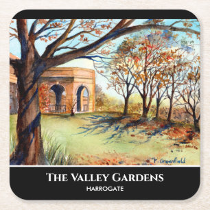 The Valley Gardens Harrogate door Farida Greenfiel Kartonnen Onderzetters