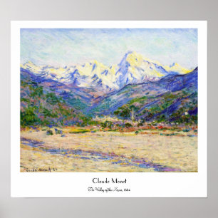 The Valley of the Nervia, 1884 Claude Monet Poster