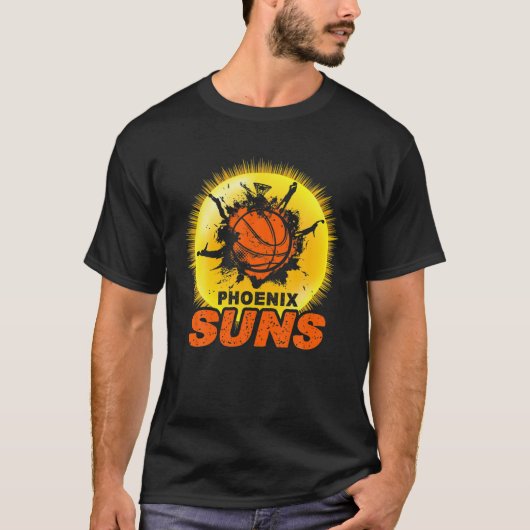 The Valley Pixel Sun Rise Phoenix Arizona Basketba T-shirt (Voorkant)