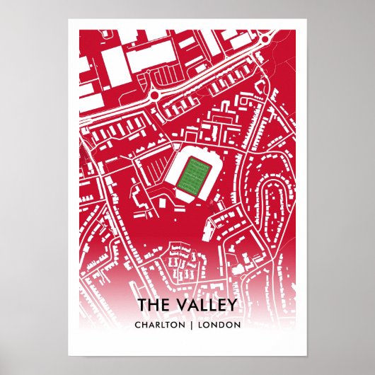 The Valley Poster, de thuisbasis van Charlton Athl Poster (Voorkant)