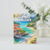 The Valley, rustig hart van Anguilla Briefkaart (Staand voorkant)