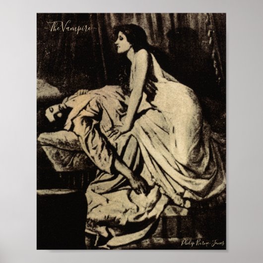 The Vampire (1897) - Philip Burne-Jones Poster (Voorkant)
