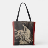 The Vampire (1897) - Philip Burne-Jones Tote Bag (Achterkant)