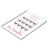 The Vampyres - gekruiste schedels Notitieboek (Linkerzijde)