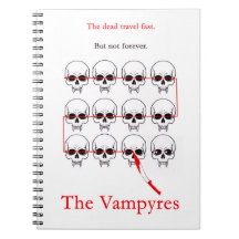The Vampyres - gekruiste schedels Notitieboek