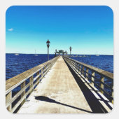 The Vanishing Point Vierkante Sticker (Voorkant)