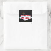 The Vegas Sign - Welcome To Fabulous Vierkante Sticker (Tas)